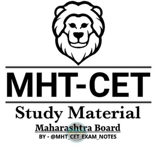 MHT CET EXAM NOTES